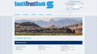 
                            4. Locations and Hours - SouthTrust Bank (George West, TX) - Southtrust Bank Portal