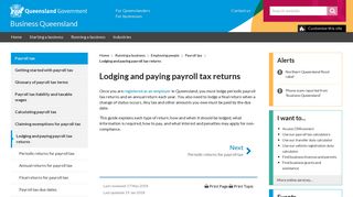 
                            2. Lodging and paying payroll tax returns | Business Queensland - Qld Payroll Tax Portal