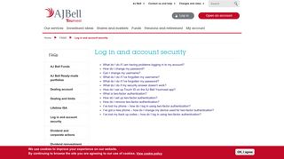 
                            3. Log in and account security | AJ Bell Youinvest - Aj Bell Sipp Portal