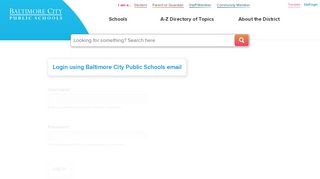
                            7. Log in | Baltimore City Public Schools - Baltimore County Public Schools Outlook Email Portal