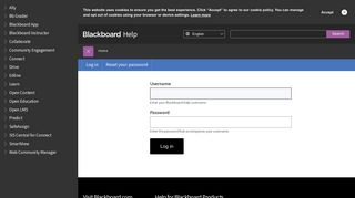 
Log in | Blackboard Help
