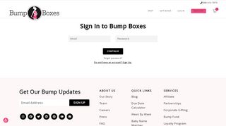 
                            4. Log in - Bump Boxes - Baby Bump Portal