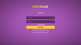 
                            8. Log In - CashClub - Mcash Login