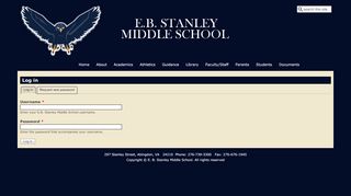 Log in | E.B. Stanley Middle School - Stanley Middle School Portal