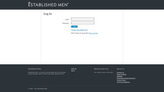 Log In - Established Men