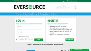 Log In - Eversource - Psnh Login