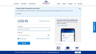 
                            3. Log in - Farmers Insurance - Farmers Insurance Agent Dashboard Portal