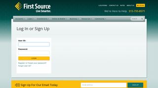 
                            5. Log In - First Source Federal Credit Union - Source Credit Card Portal