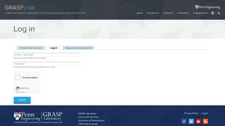 
                            8. Log in | GRASP lab - Grasp Portal
