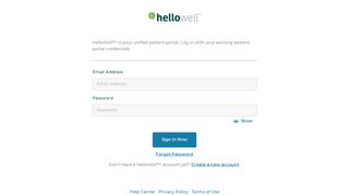 
                            2. Log In - HelloWell™ | Your unified patient portal - Gordon Hospital Patient Portal