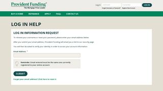 
                            2. Log In Help - Provident Funding - Providentfunding Com Portal