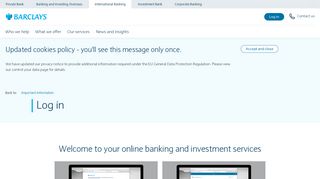 
                            6. Log in | International Banking | Barclays - Barclays Online Premier Banking Portal