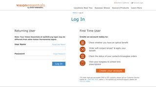 
                            7. Log In - Kaiser Permanente Vision Essentials - Kponline Portal