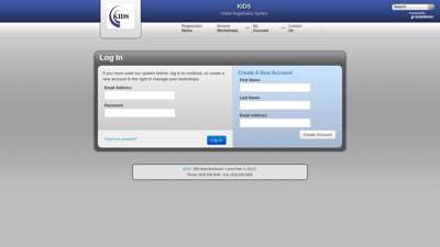 Log In - KIDS - Online Registration System