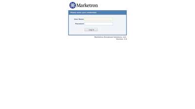 Log In - Marketron HSP Profile Settings