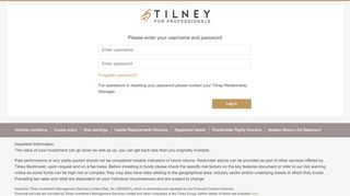 
                            2. Log in - My Tilney - Tilney Portal