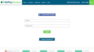 
                            9. Log In - Net Pay Advance - Advance Payroll Secure Portal