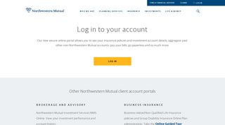 Log In | Northwestern Mutual - Northwestern Insurance Portal