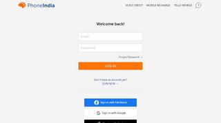 
                            1. Log in or create a new account | PhoneIndia.com - Phone India Login
