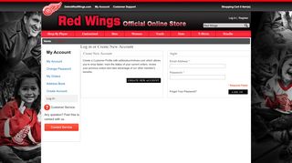 Log in or Create New Account - Red Wings - Detroit Red Wings Season Ticket Holder Portal