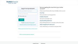 
                            4. Log In or Make an Online Payment - OneMain Financial - Omni Finance Portal