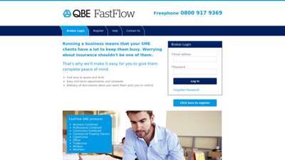 
                            3. Log in - qbe-fastflow.acturis.com