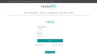 
                            1. log in - TERRAfit - Terrafit Portal
