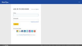 
                            3. Log in to DocuSign - Docusign Transaction Room Portal Page