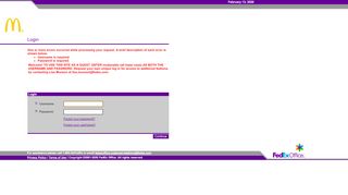 
                            1. Log in to FedEx Office DocStore