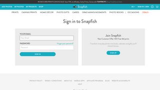Log in to Free Account @ Snapfish  Online Photo Printing ...