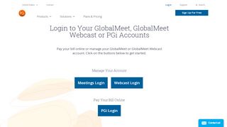 
Log In to GlobalMeet, iMeet, or PGi Account | PGi  
