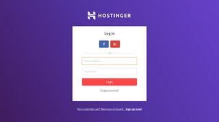 
                            1. Log in to Hostinger CPanel - Hostinger - Idhostinger Portal