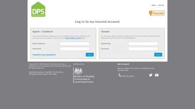 
                            7. Log in to my Insured account - Deposit Protection Service