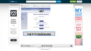 
                            8. Log In to my.hrw.com. Click on “Holt Online Essay Scoring ... - Holt Online Essay Scoring Portal