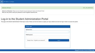 
                            7. Log in to the portal - Ue Portal Access Code