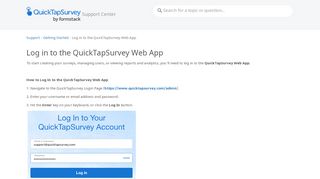 Log in to the QuickTapSurvey Web App | QuickTapSurvey - Quicktap Portal