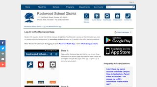
                            4. Log In to the Rockwood App / Rockwood School District / Rockwood ... - Rockwood School District Infinite Campus Portal