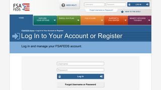 
                            7. Log In to Your Account or Register - FSAFEDS - Adp Flex Plan Portal