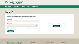 
                            1. Log in to your account - Provident Funding - Providentfunding Com Portal