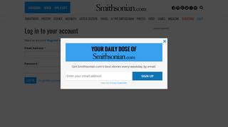 
                            4. Log in to your account - Smithsonian Magazine - Smithsonian Email Portal