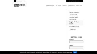 
Log-in To Your Profile - BlackRock - BlackRock Careers  
