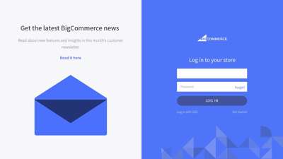 
                            5. Log in to your store - Log In - BigCommerce