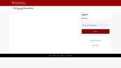 Log In - University of Southern California