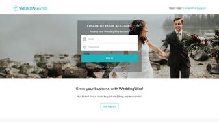 
                            3. Log in - WeddingWire - WeddingWire.com - Weddingwire Vendor Portal