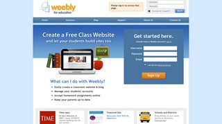 Log-in - Weebly for Education - Weebly For Education Student Portal