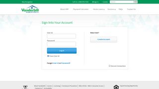 
Log in with Vanderbilt Mortgage and Finance  

