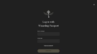 
                            1. Log in with Wizarding Passport - Wizarding World - Www Pottermore Portal