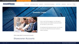
                            9. Log In/My Account | Amundi Pioneer - Pioneer Insurance Portal