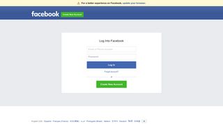 Log into Facebook  Facebook