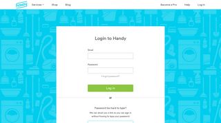 
                            1. Log Into Your Account - Handy - Www Handy Com Portal To Login